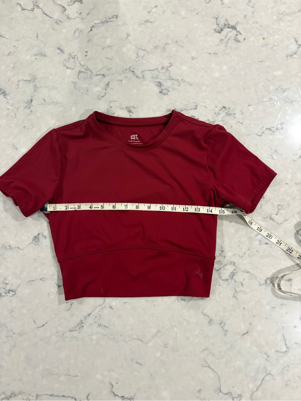 JoyLab Burgundy Red Two-Piece Set -Crop Top(SMALL) & Flared Leggings(X-SMALL) - Picture 10 of 16